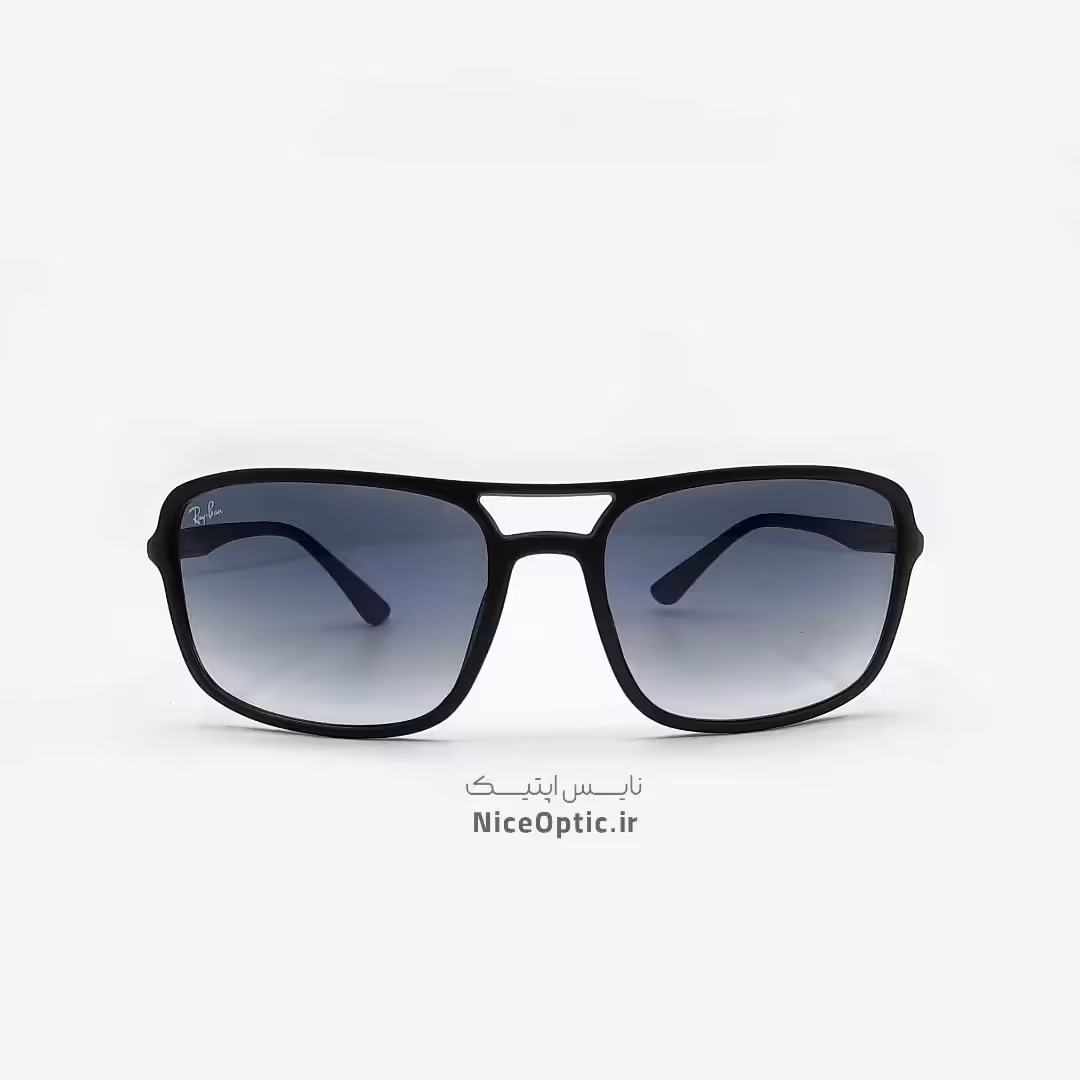 عینک آفتابی ریبن کائوچو شیشه کریستال ضد خش زنانه و مردانه مشکی مدل 4375