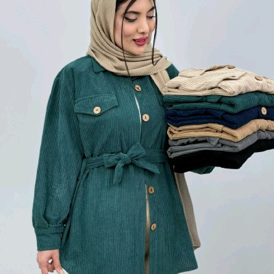 مانتو اسپرت زنانه مخمل مدل حوله ای