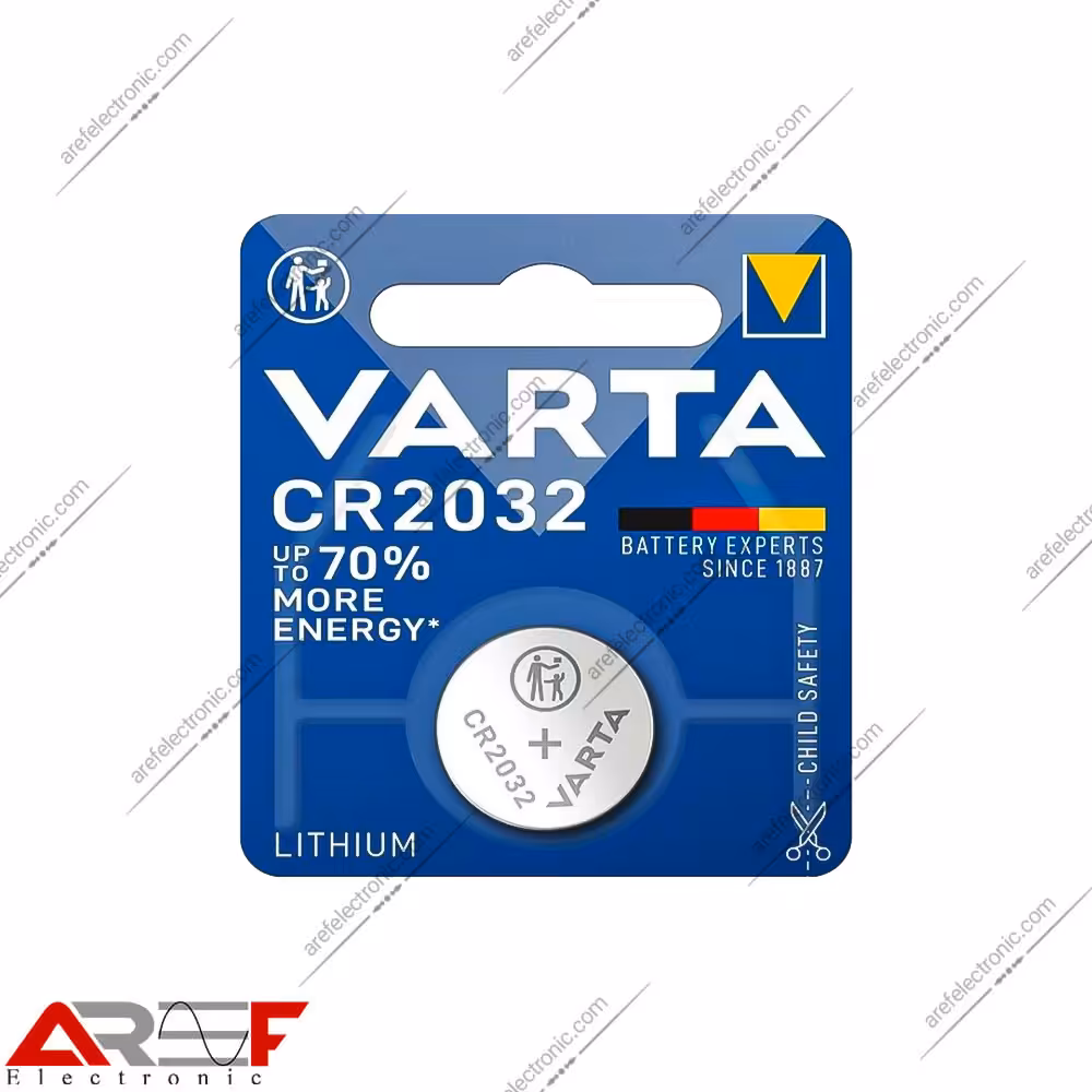 باتری سکه ای لیتیوم CR2032 وارتا - فروشگاه عارف الکترونیک