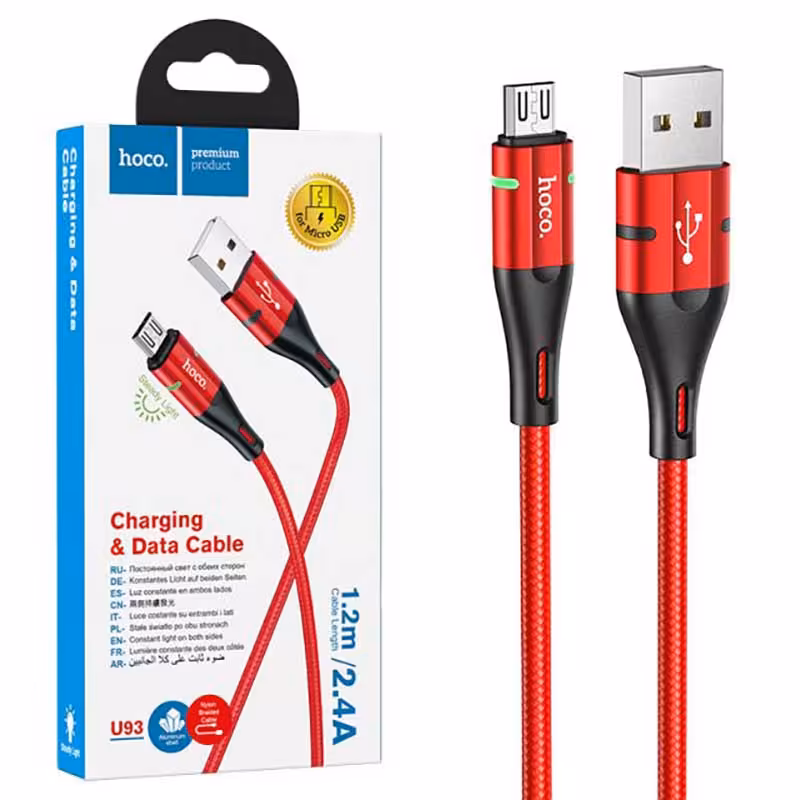 کابل شارژ میکرو Micro USB هوکو HOCO U93