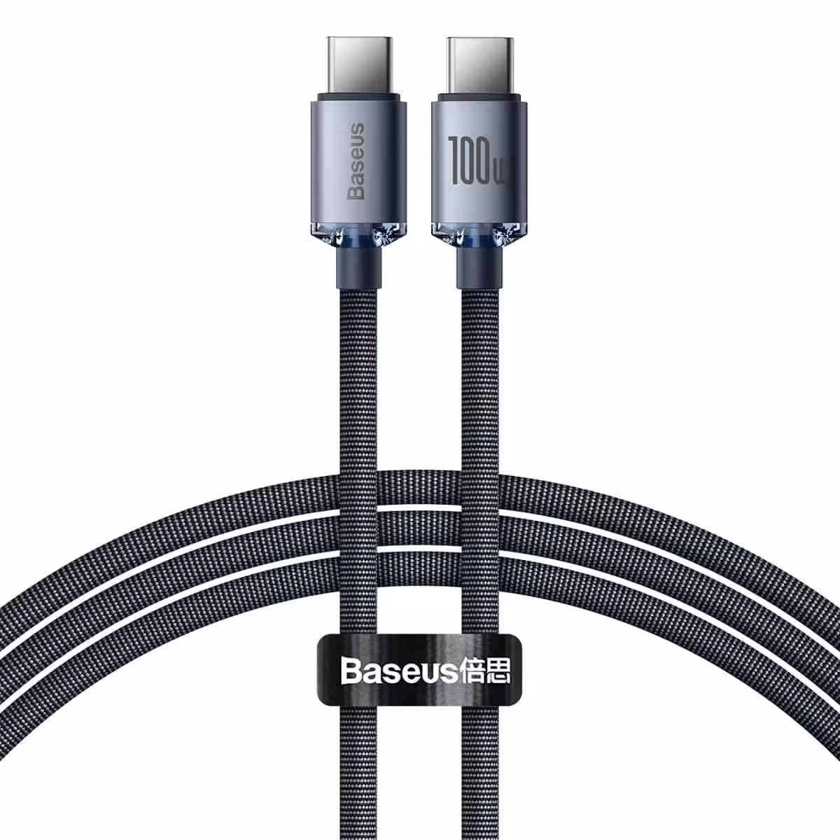 مشخصات، قیمت و خرید کابل بیسوس مدل Crystal Shine Series Fast Charging Data Cable Type-C to Type-C 2.0m