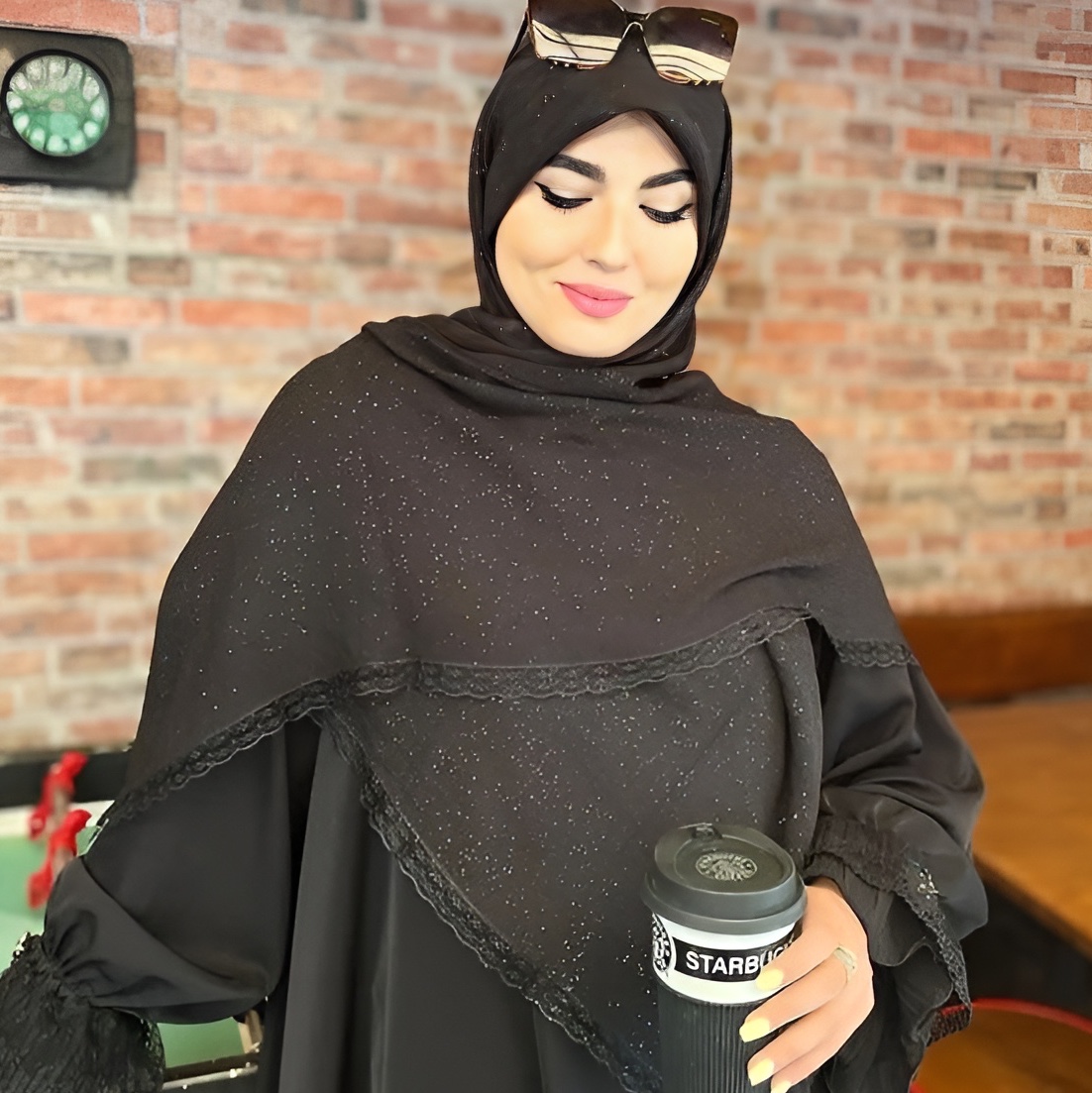 روسری مشکی اکلیلی