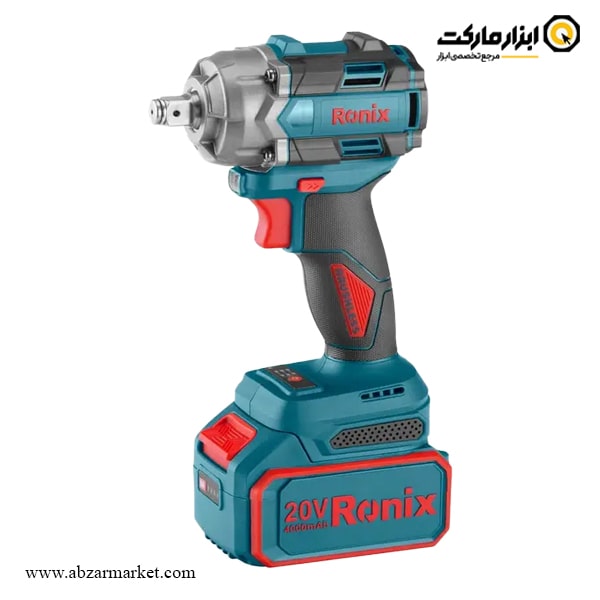 بکس شارژی رونیکس 1/2 اینچ براشلس 20 ولت مدل 8673