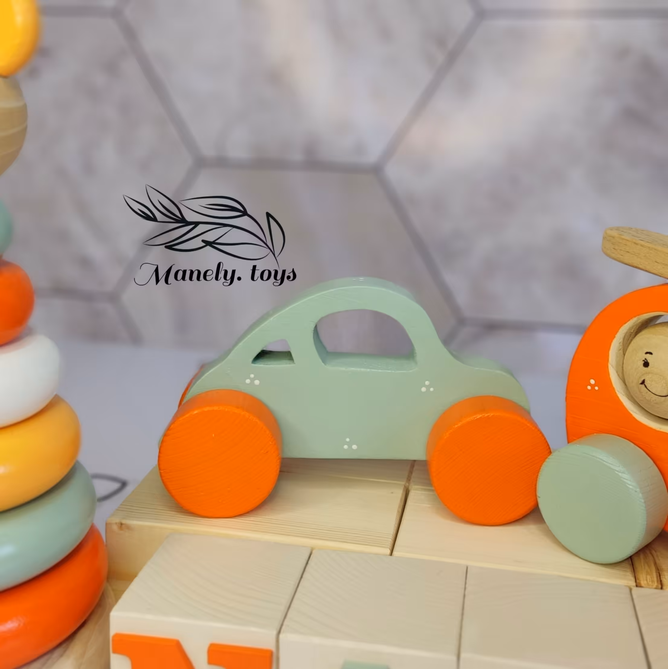 اسباب بازی چوبی(ماشین چوبی) 