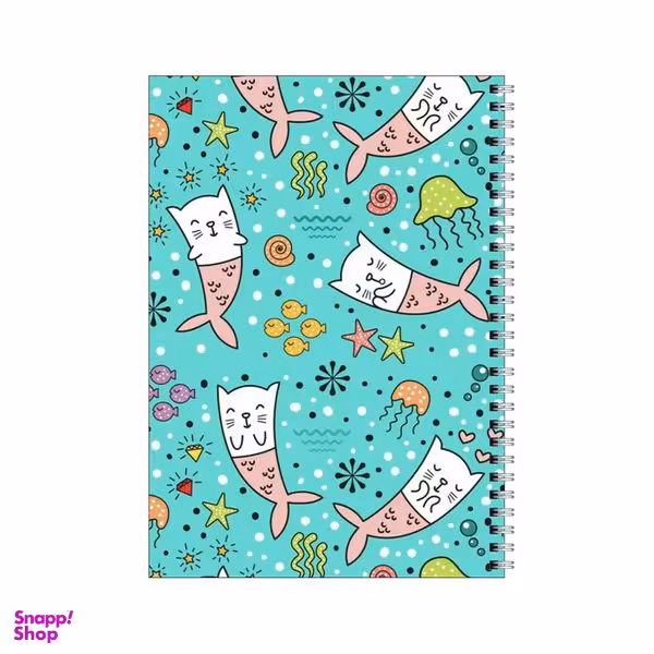 دفتر مشق 80 برگ بامبیلیپ طرح گربه پری دریایی کد 3761820