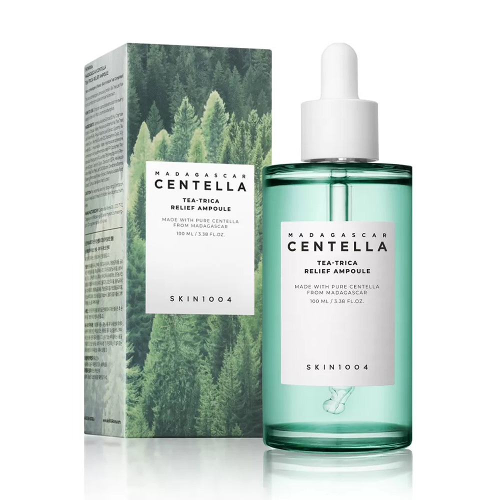 آمپول سنتلا ماداگاسکار تسکین دهنده چای تریکا اسکین 1004 SKIN1004 Madagascar Centella Tea-Trica Relief Ampoule