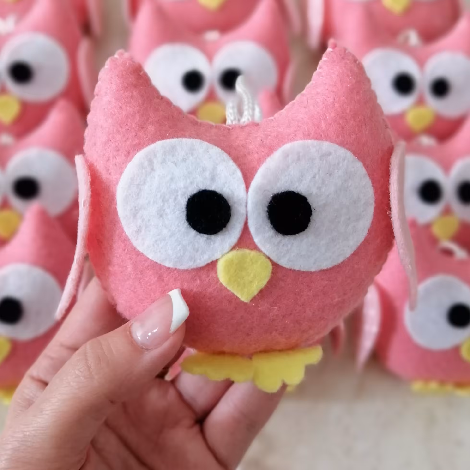 گیفت جغد نمدی حرف ج الفبا