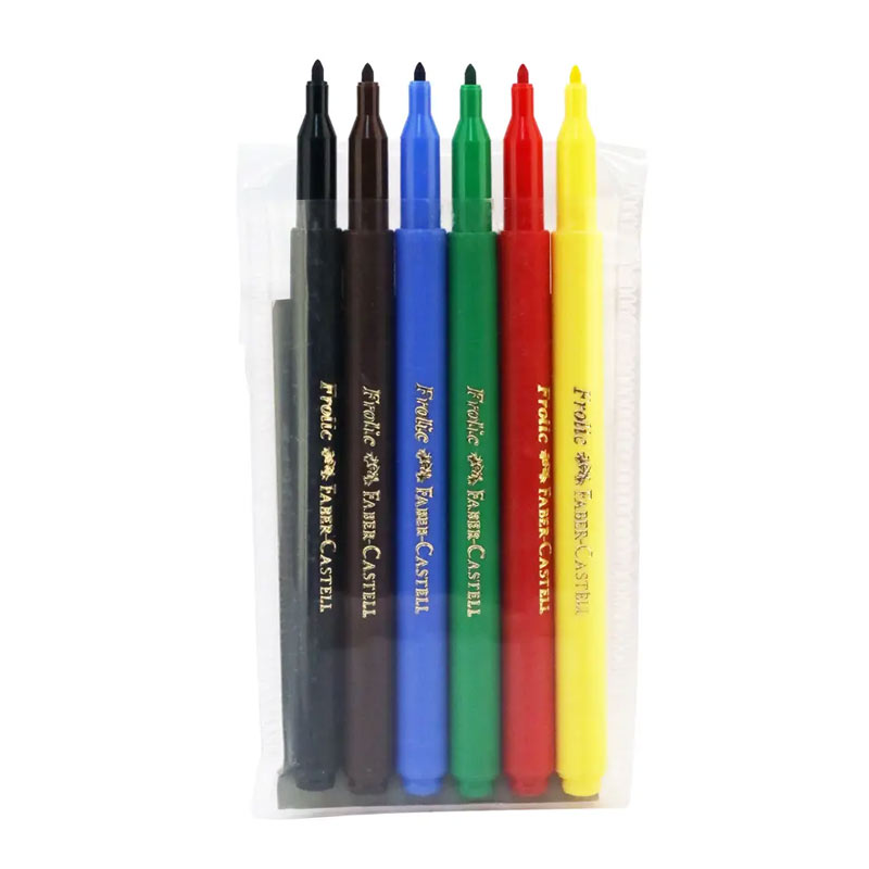 ماژیک 6 رنگ فابر کاستل Faber Castell آلمانی کد 155406