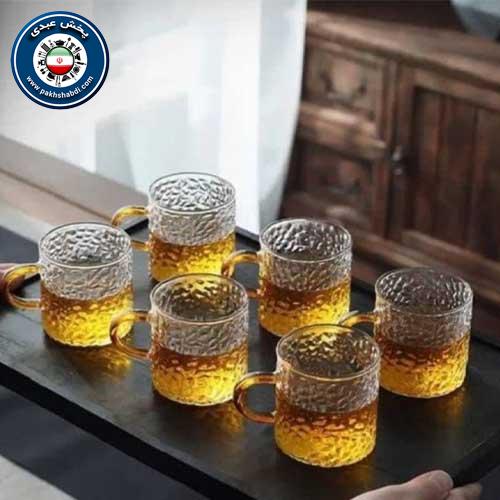 فنجان پیرکس طرح سنگ 6 عددی