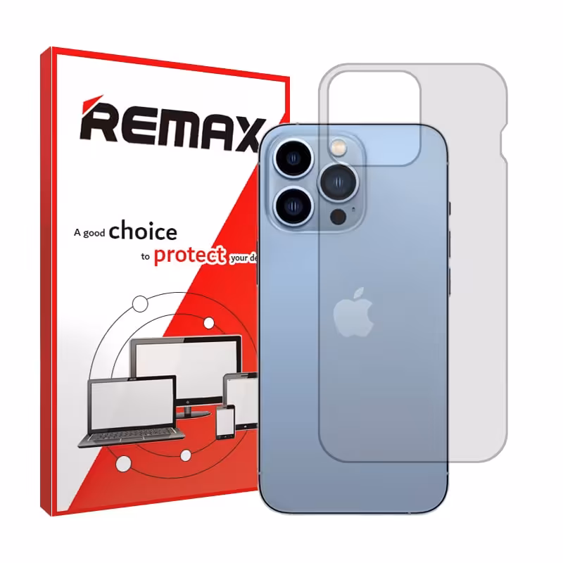 گلس پشت گوشی اپل iPhone 13 Pro Max مدل هیدروژلی شفاف برند ریمکس کد S