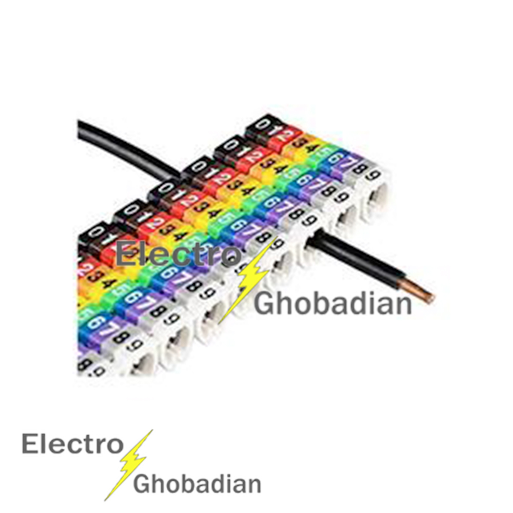 حروف سیم فشاری برای سیم 1/5 تا 2/5 کد KE2 (بسته 2000 عددی)