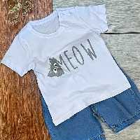 تیشرت شلوارک اسپرت دخترانه و پسرانه طرح میو  6ماه تا 3سال 
