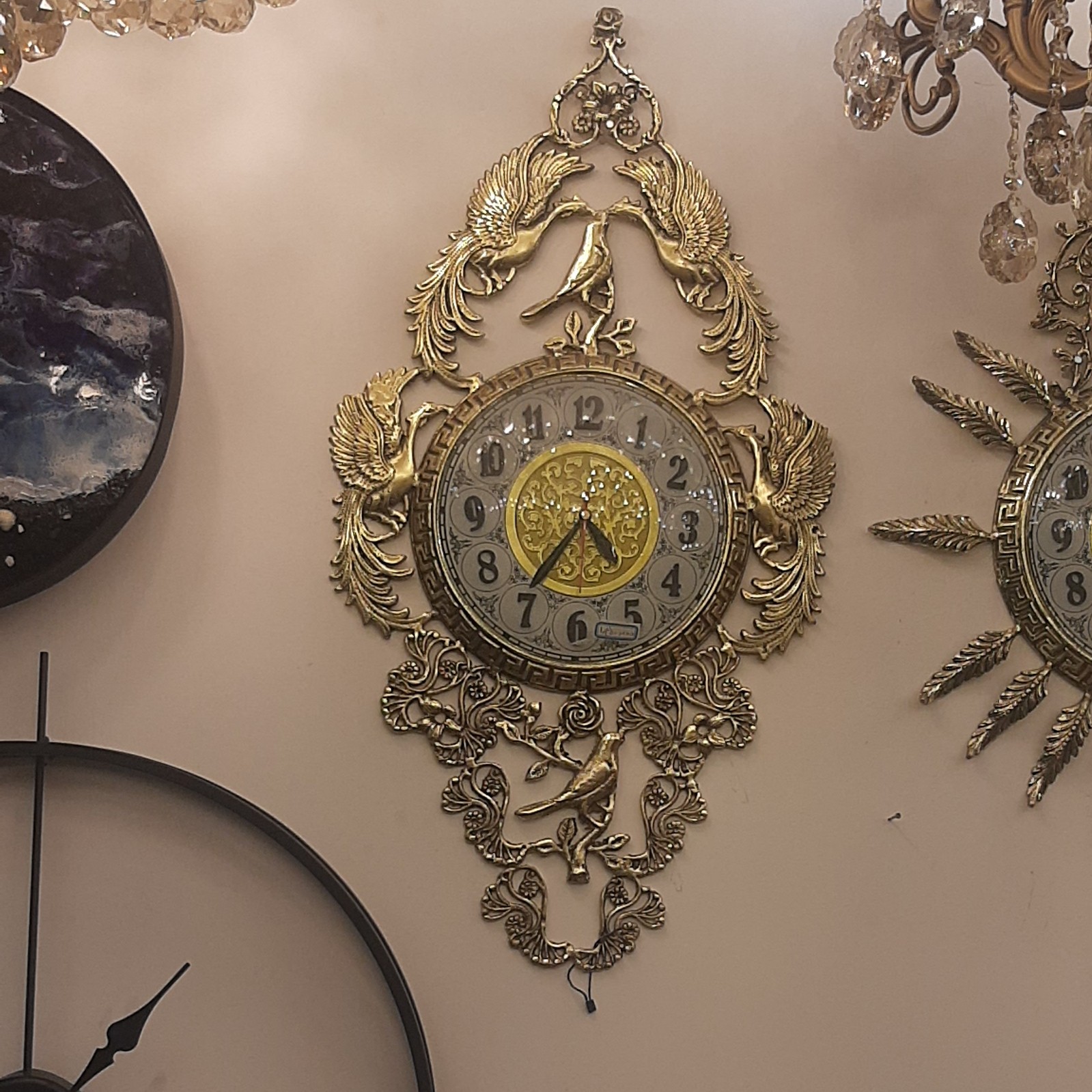 ساعت دیواری برنجی  zl00047