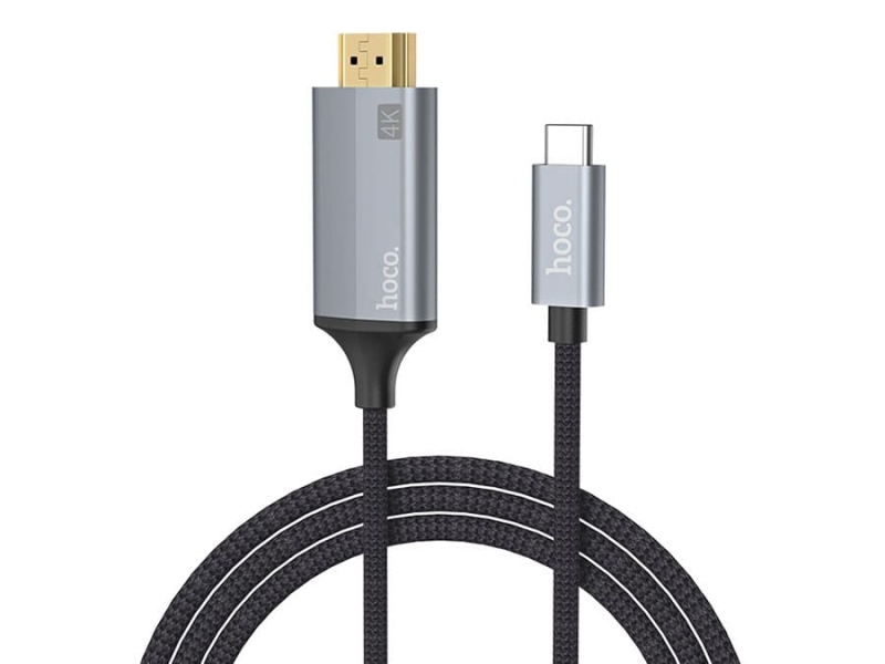 کابل مبدل تایپ سی به اچ دی ام آی هوکو Hoco UA13 Type-C to HDMI Cable 1.8m