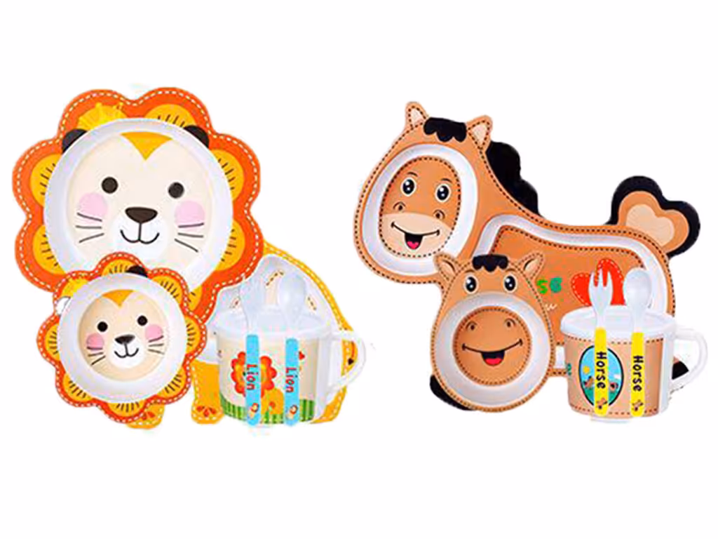 ست غذاخوری 5 تکه بامبو