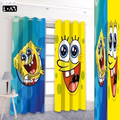 پرده تصویری طرح باب اسفنجی