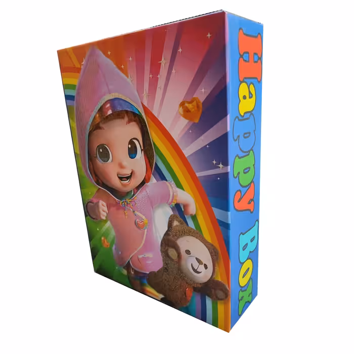 بسته شانسی مدل هپی باکس اکلیلی - طرح دختر بچه - شامل کتاب و اسباب بازی