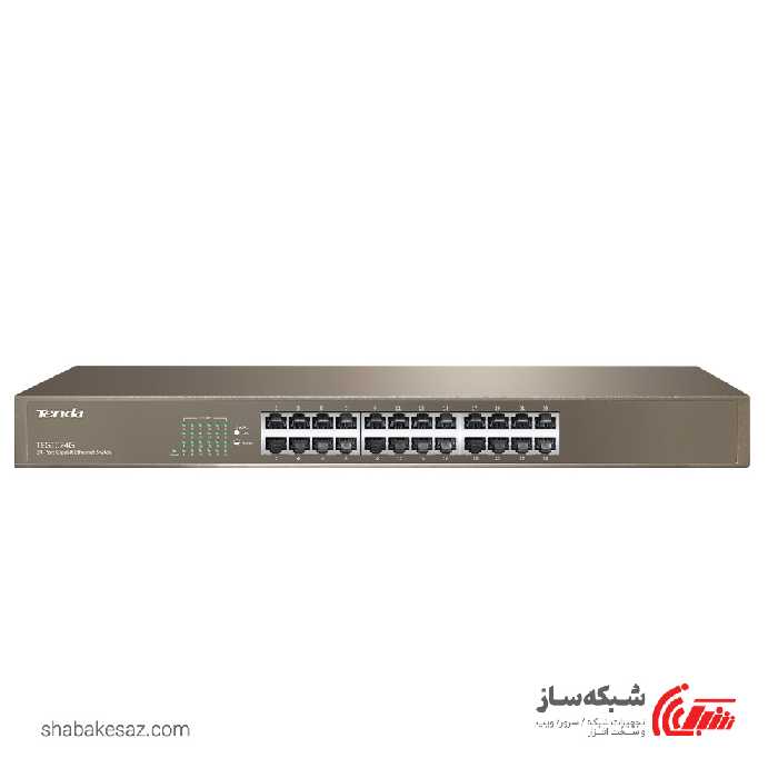 قیمت و خرید سوئیچ شبکه رکمونت تندا Tenda TEG1024G گیگابیت 24 پورت - شبکه ساز