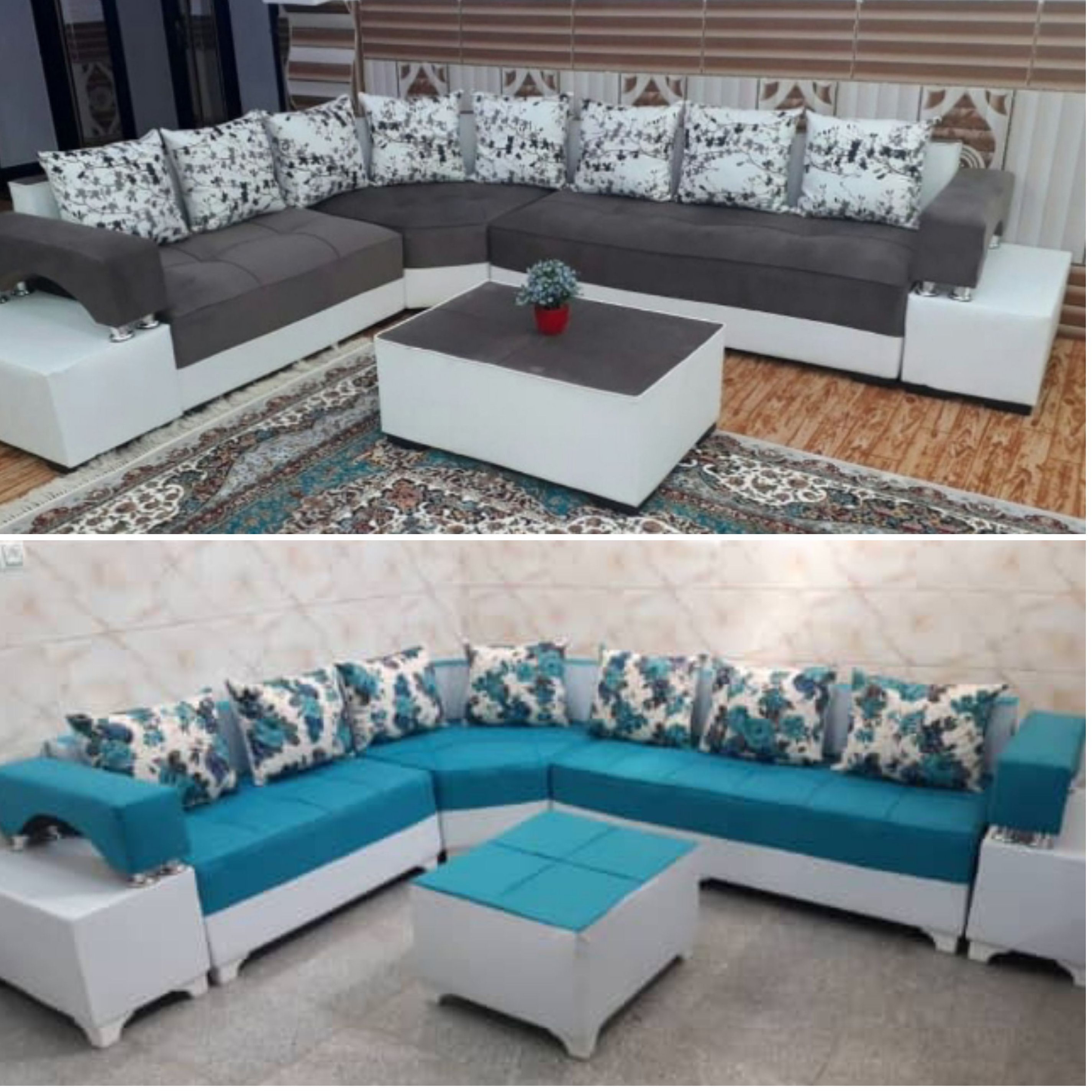 مبل ال دوبل دسته دار تنوع رنگ