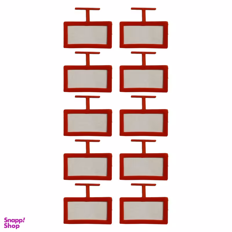 استند قیمت فروشگاهی مدل اتیکت قفسه مدل tza001 بسته 10 عددی