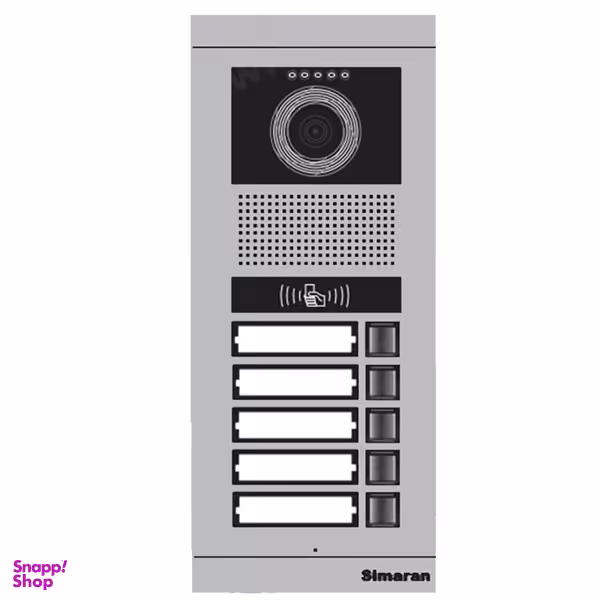 پنل آیفون تصویری سیماران مدل پنج واحدی کارتخوان فرداد کد VFBC5/N