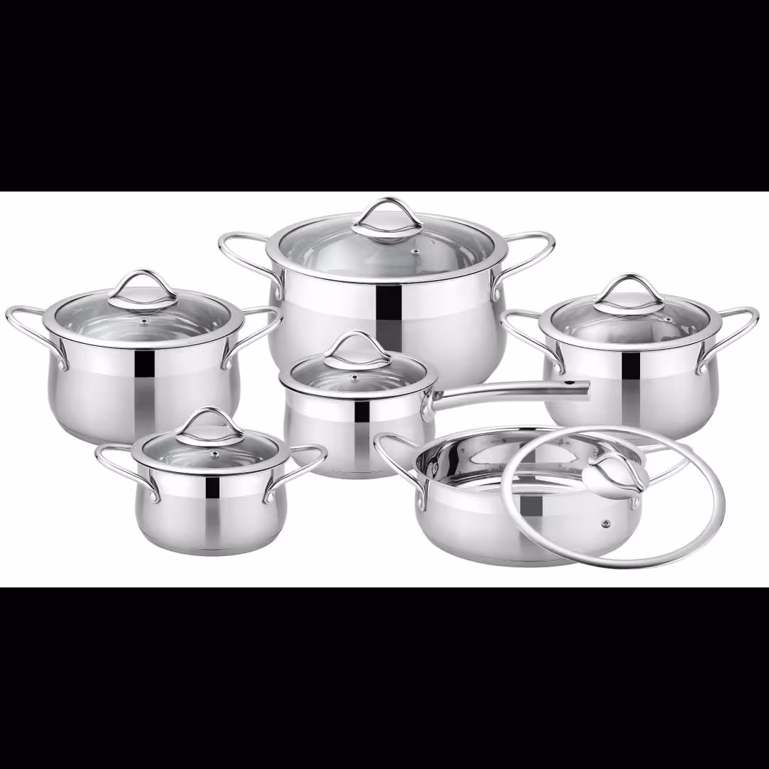 سرویس قابلمه کرکماز 12 پارچه ترکیه حکاکی شده ارسال رایگان