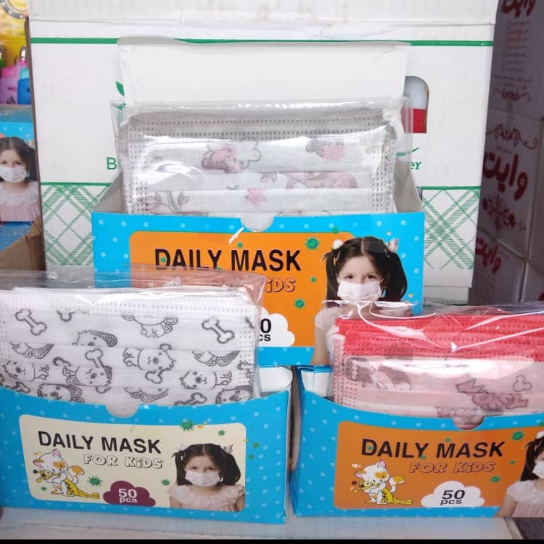 ماسک سه لایه کودک در 3 طرح (10 تایی)