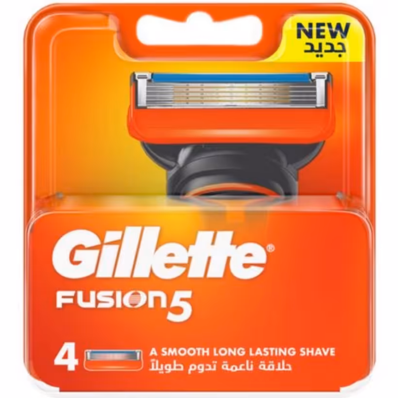 تیغ یدک ژیلت فیوژن ساده 4 عددی Gillette Fusion5 Razor Blades