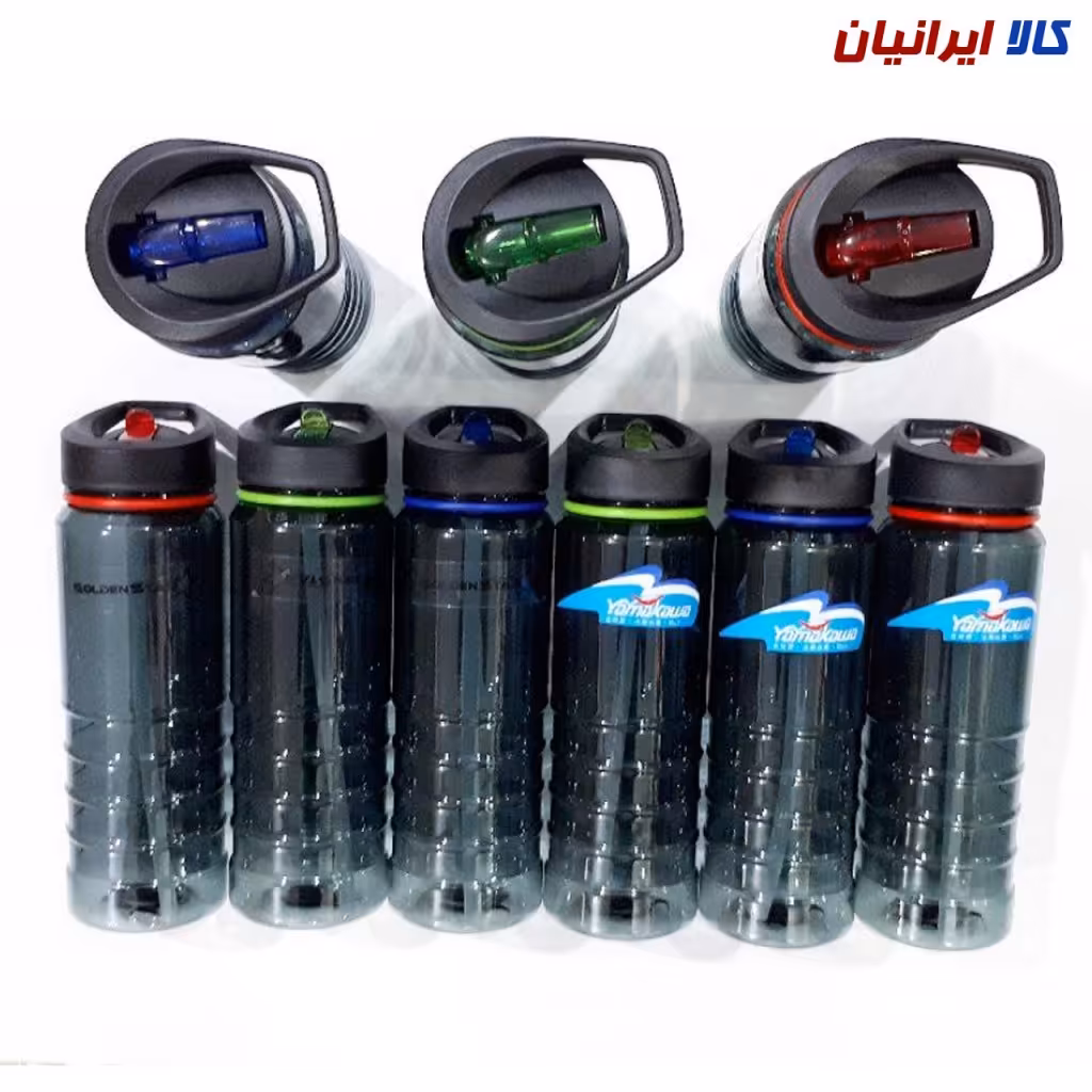 قمقمه طلقی نشکن نی دار 800 میلی لیتر