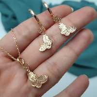 بدلیجات نیمست طرح طلا  دخترانه و زنانه رنگ ثابت