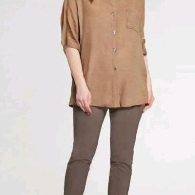 مانتو اسپرت زنانه نخی مدل جلو باز