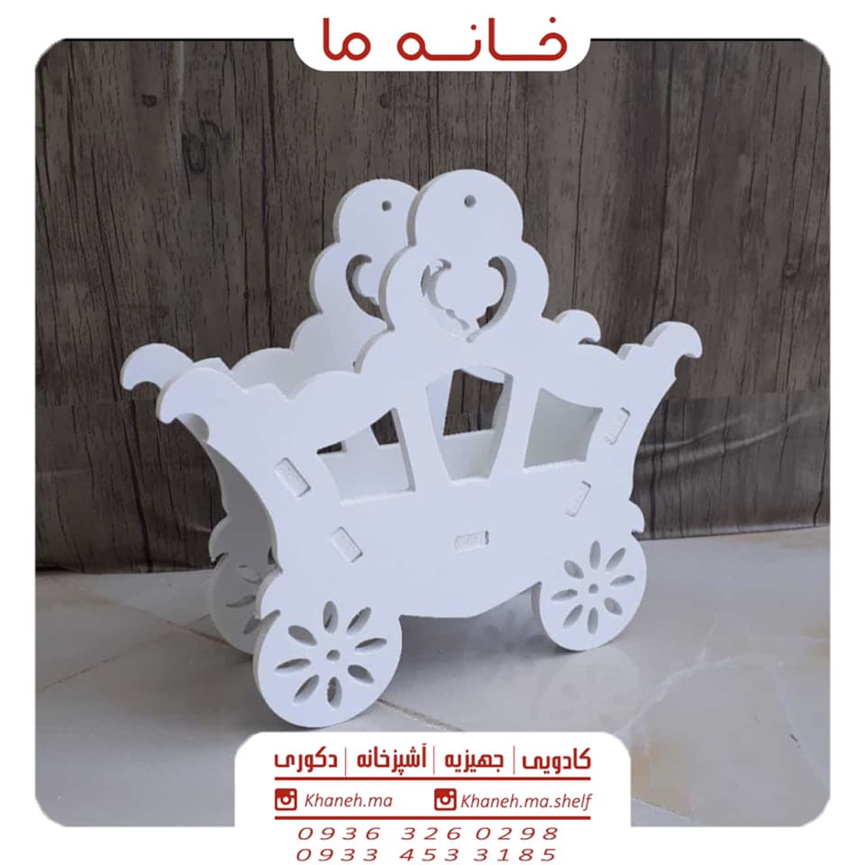 شلف دکوری کالسکه مدل d42