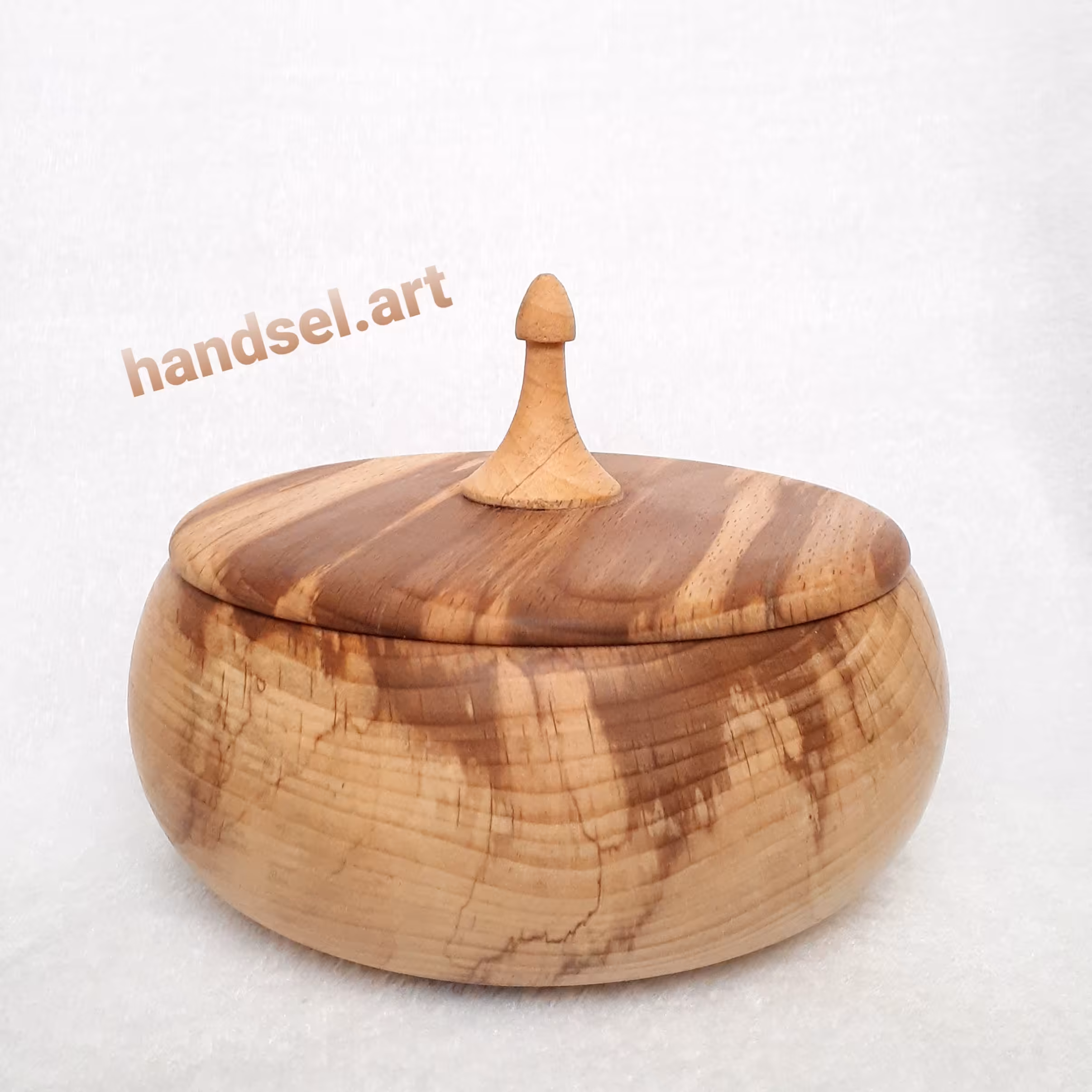 ظرف چوبی در دار قطر 15