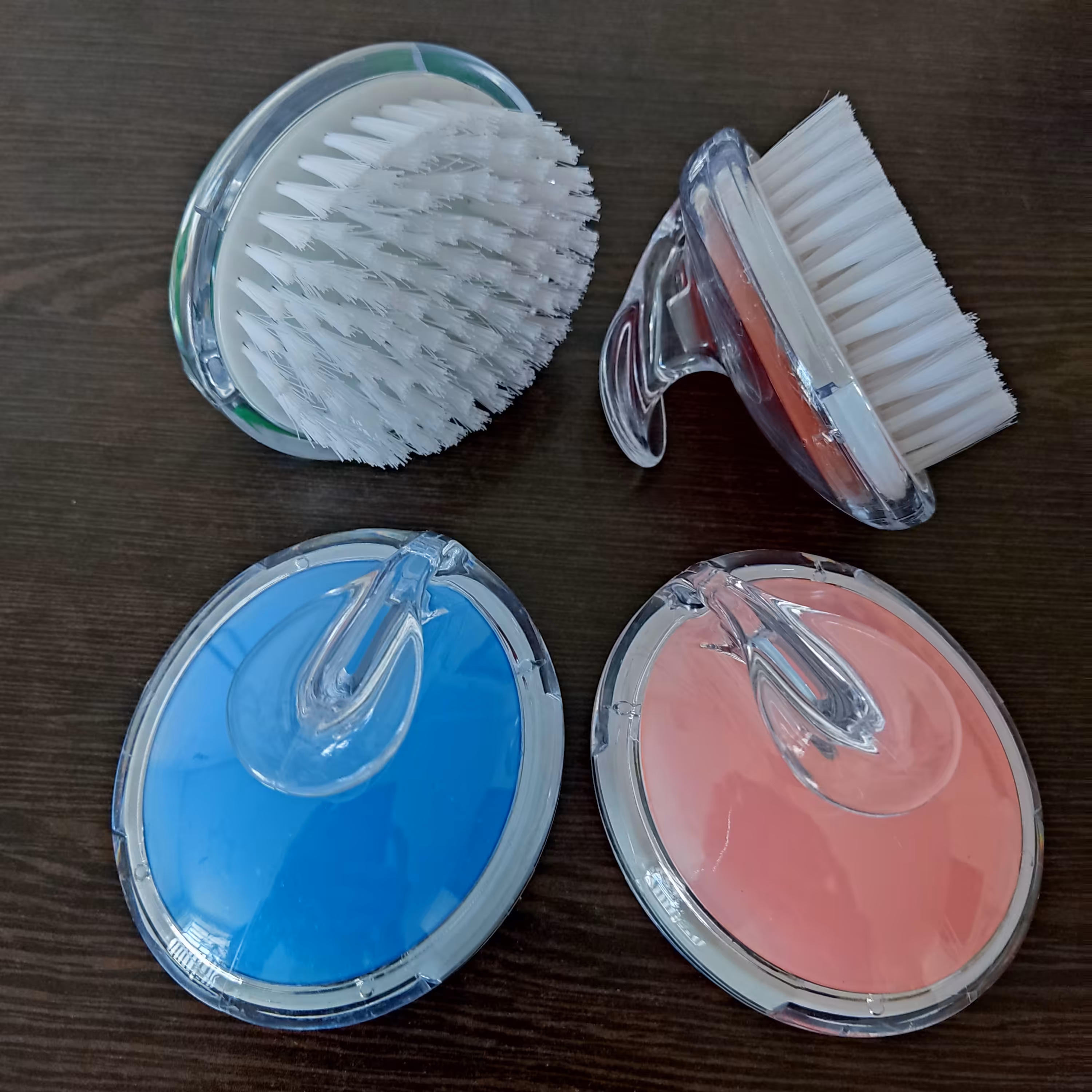 برس سیلیکونی چهارکاره شسشتوی سینک و روشویی و لباس   دسته دار   برس شستشو 