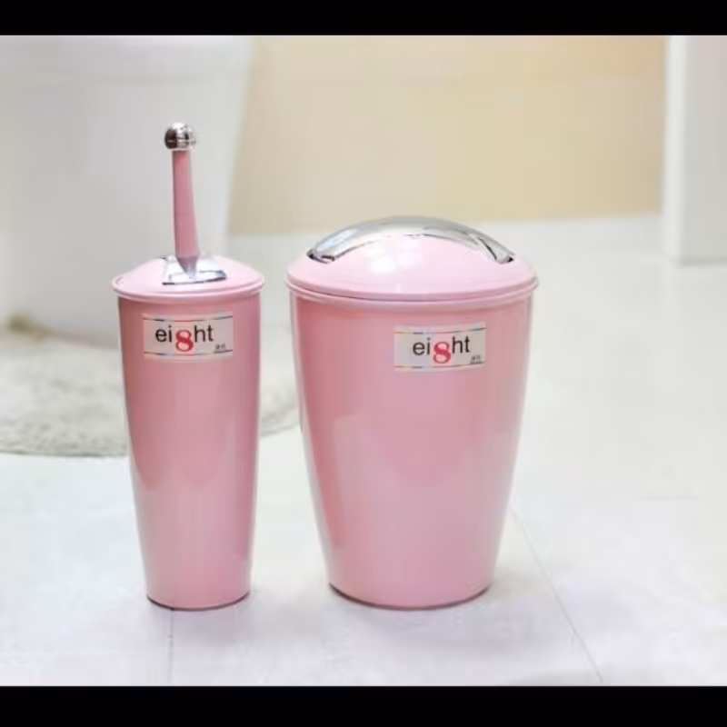 ست بهداشتی نگین (برس و سطل زباله)