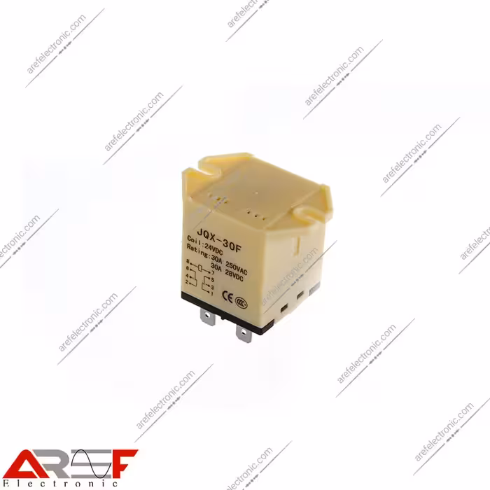 رله پاوری KEC مدل JQX-30F دارای 24 ولت و 8 پین 30 آمپر - فروشگاه عارف الکترونیک