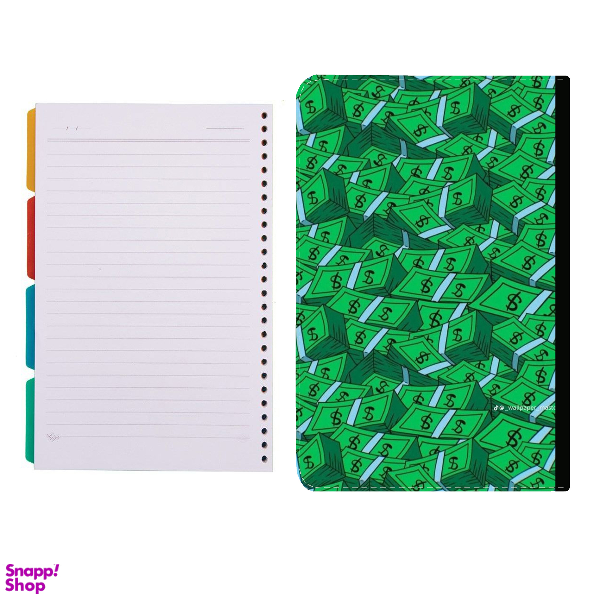 کلاسور طرح دلار کد 397 به همراه کاغذ کلاسور