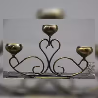 شمعدان سه شعله جاشمعی مدل قو مخصوص میز تلویزیون و کنسول و دکوراسیون