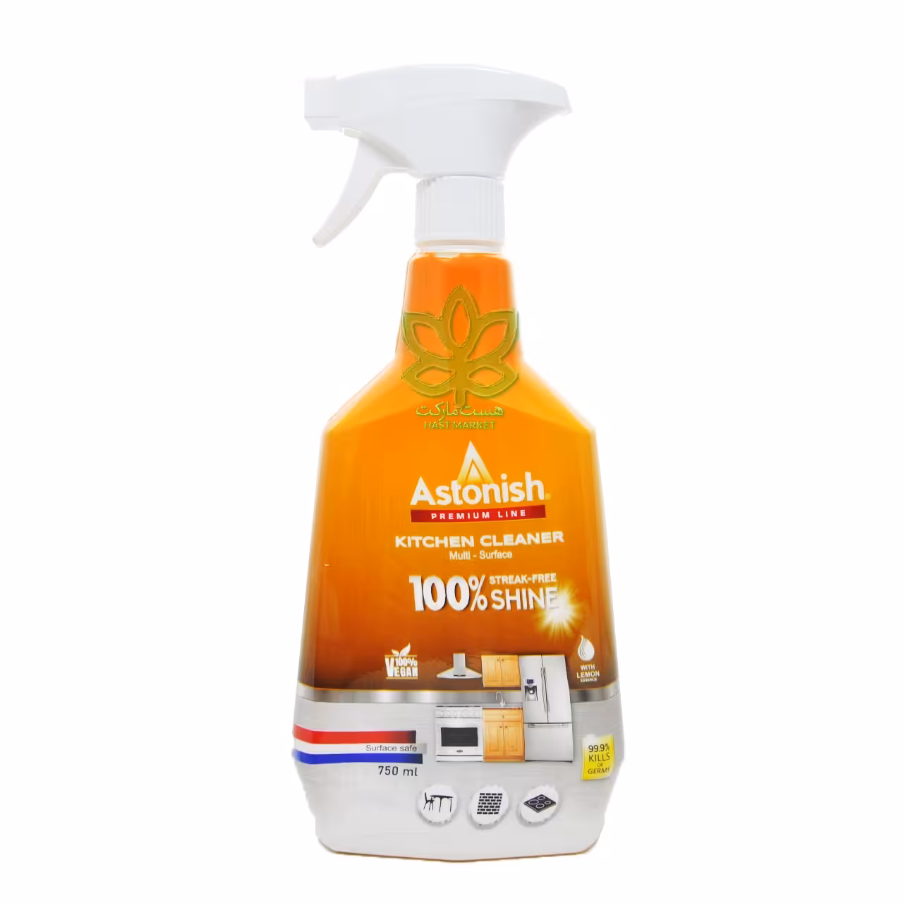 اسپری پاک کننده سطوح آشپزخانه ( گند زدا ) 750 میل استونیش - astonish