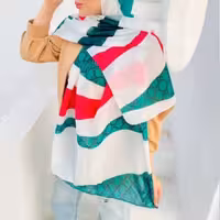 شال نخی طرح گوچی فوق العاده شیک و جدید 