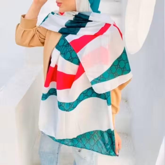 شال نخی طرح گوچی فوق العاده شیک و جدید 