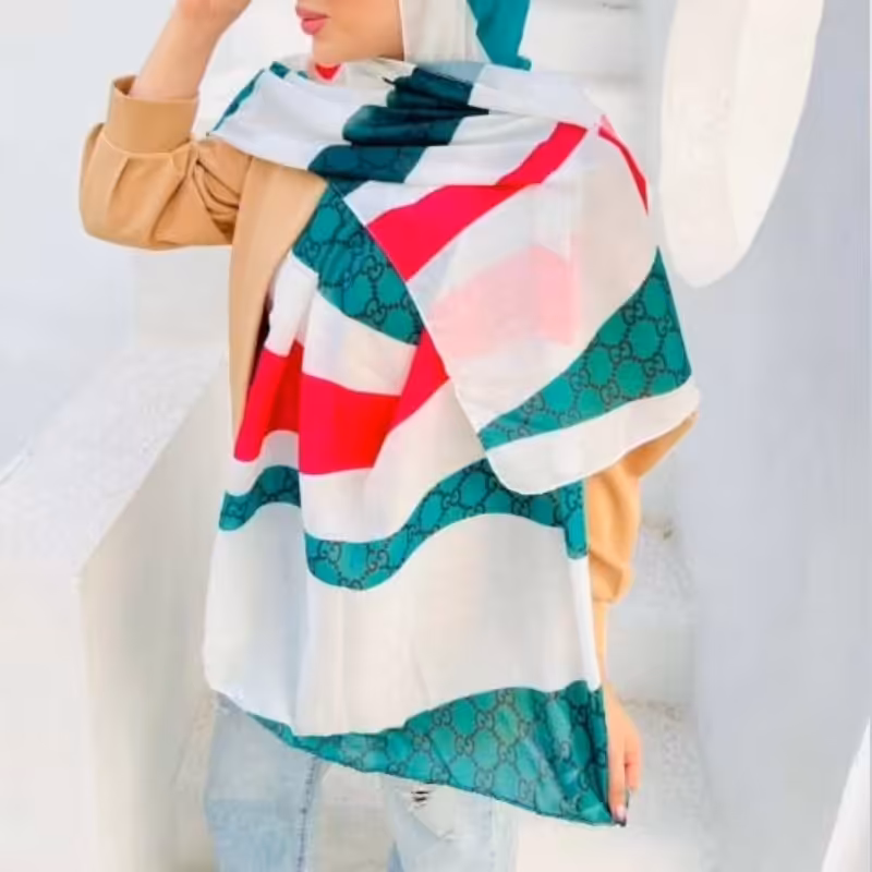 شال نخی طرح گوچی فوق العاده شیک و جدید 