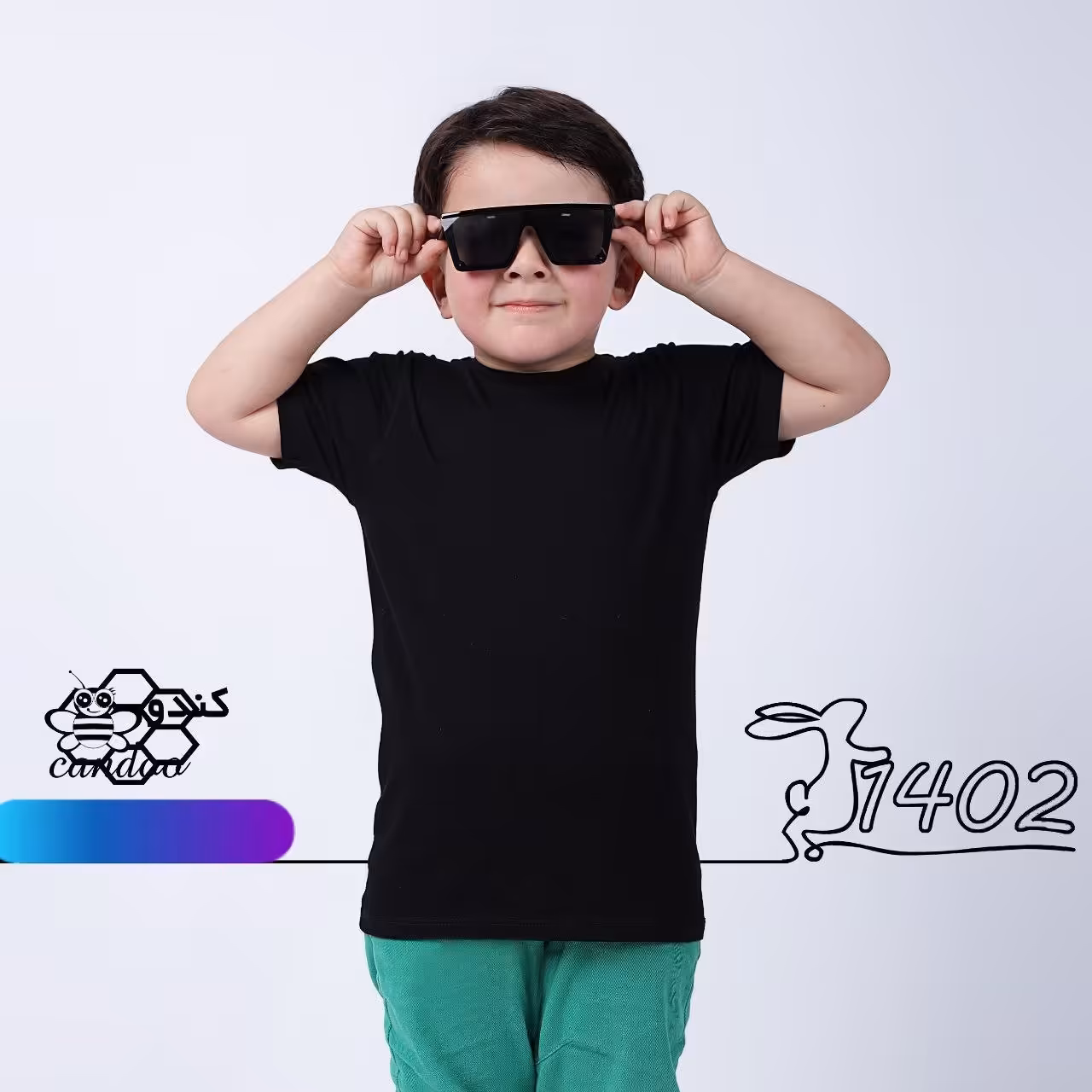 تیشرت مشکی محرم ساده(دخترانه و پسرانه) سایز40 تا55 