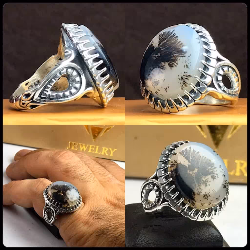 انگشتر شجر طبیعی اصلی  
رکاب صفوی  چنگی   
عیار نقره 925ارسال رایگان 