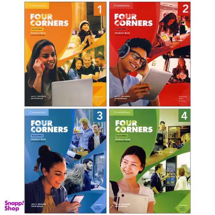 کتاب four corners 2nd اثر Jack C. Richards and David Bohlke انتشارات کمبریج 4 جلدی