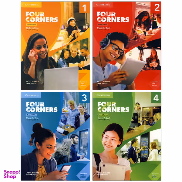 کتاب four corners 2nd اثر Jack C. Richards and David Bohlke انتشارات کمبریج 4 جلدی
