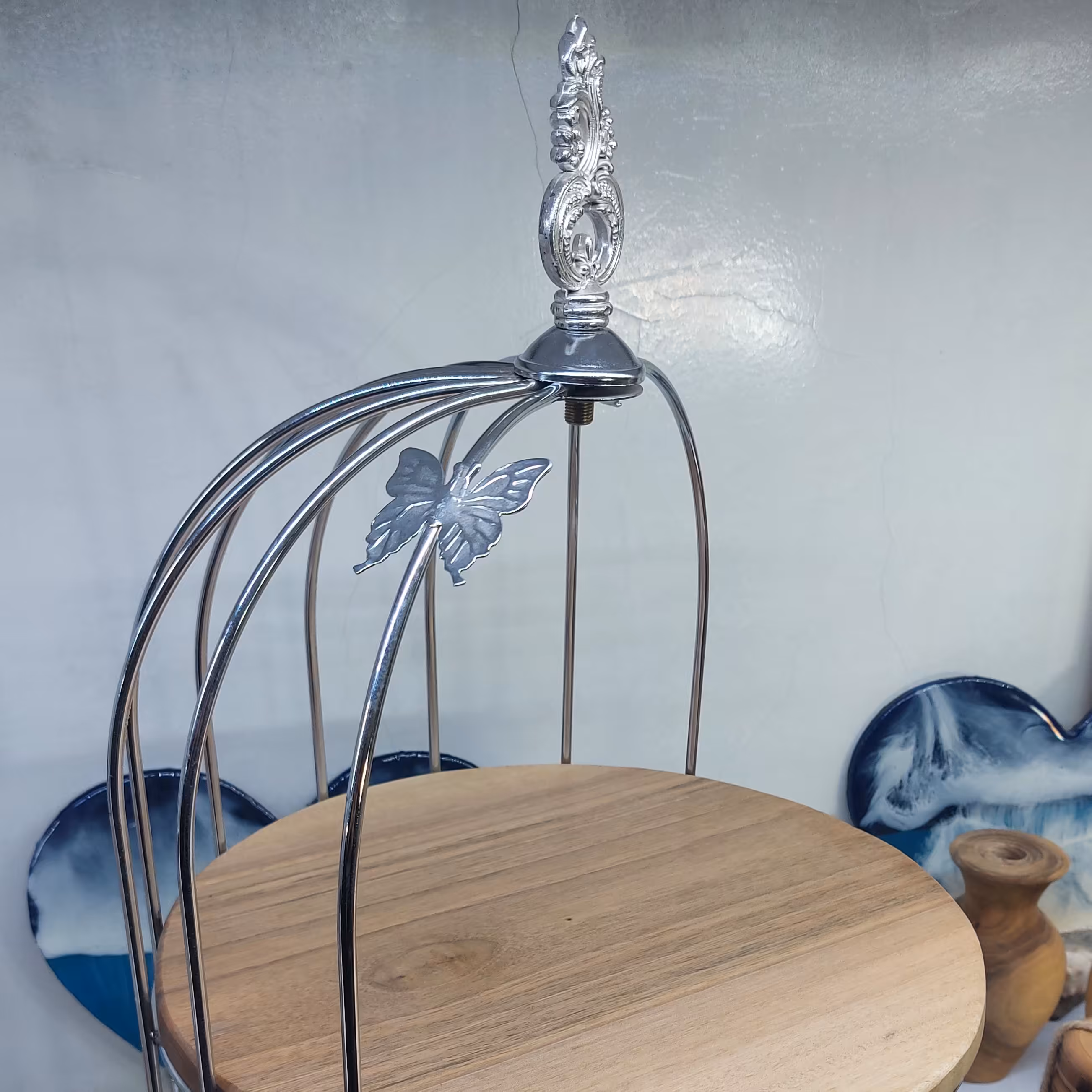 رایزر  چوب و فلز دو طبقه