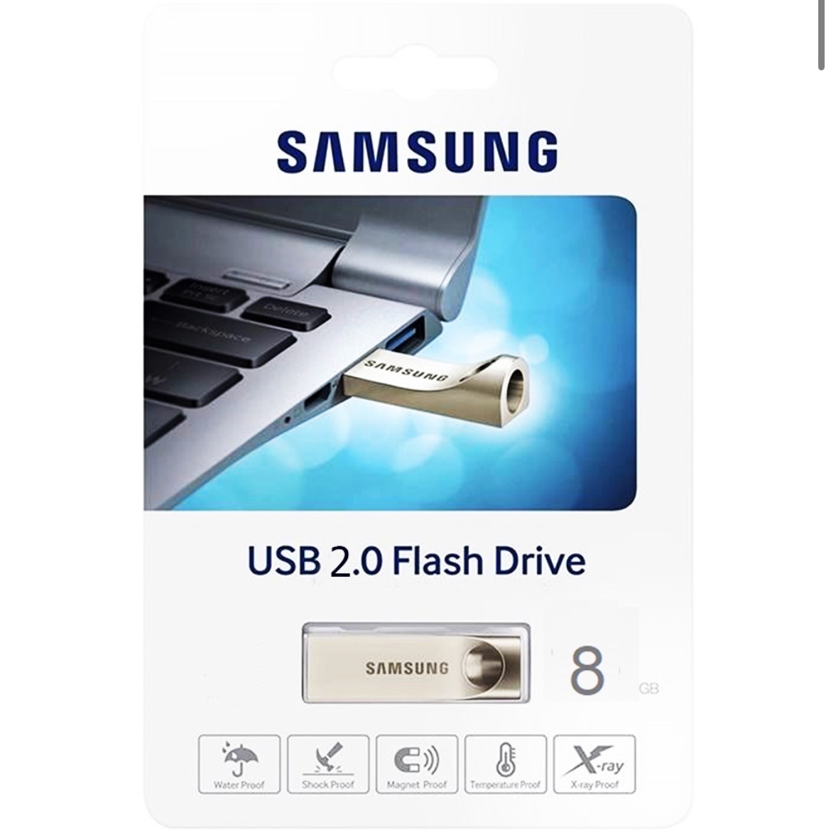 فلش 8گیگ  samsung مدل Bar فلزی گارانتی آی تی تعویض مادامالعمر