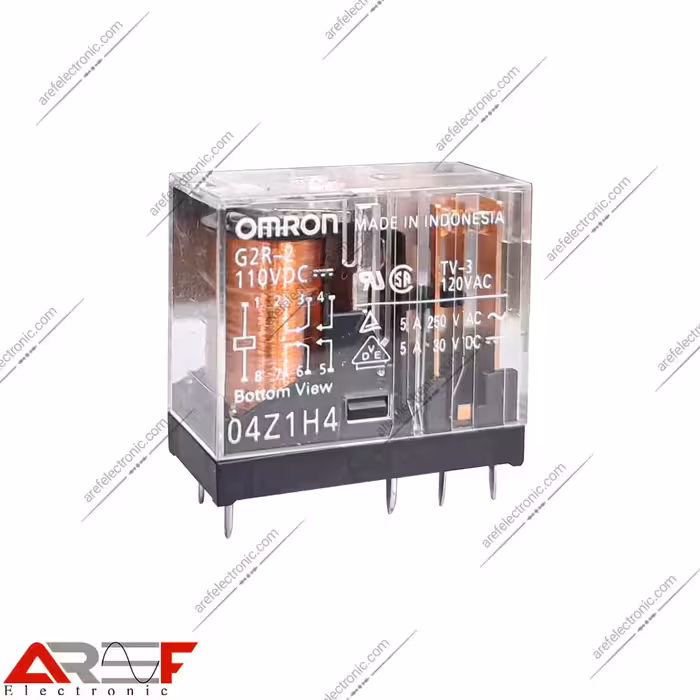 رله امرن مدل G2R-2 دارای 110VDC ولت 5 آمپر 8 پین - فروشگاه عارف الکترونیک