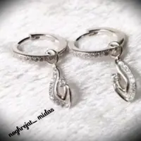 گوشواره نقره حلقه آویز